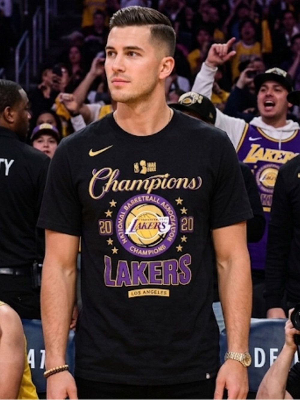 Nike Black Lakers Champions OFFICIAL LOCKER ROOM Graphic Tee -🏀Collectors